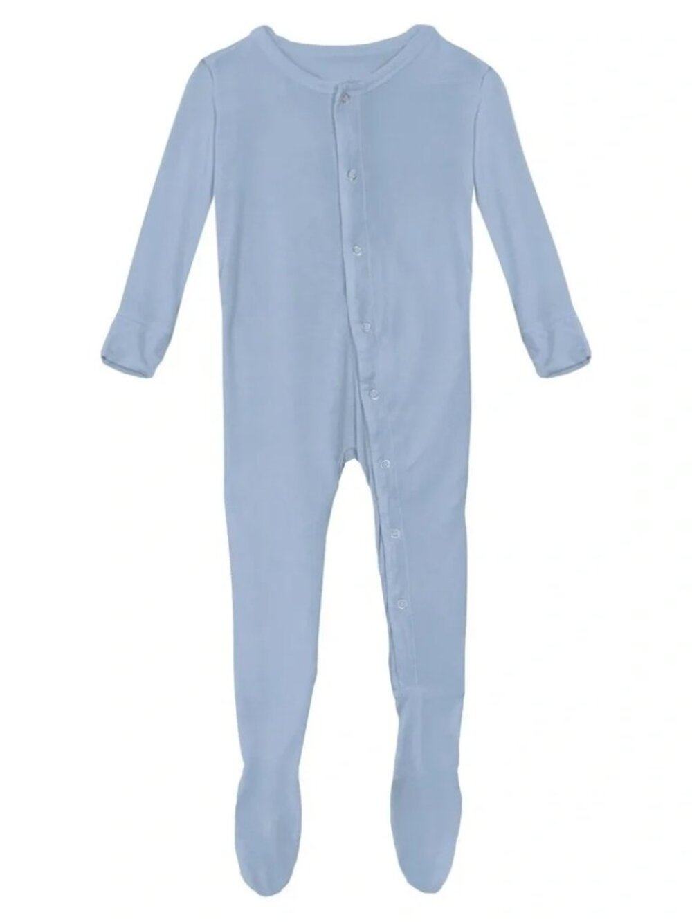 NWT Kickee Pants Basic Footie with Snaps in Pond Size 6-9 Months